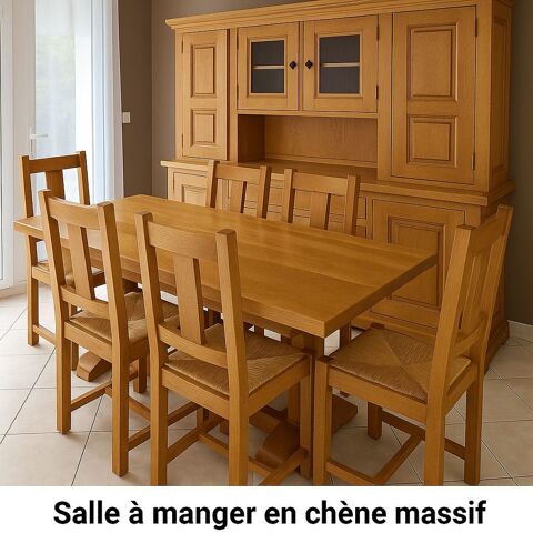 ? : Salle  manger complte en chne massif ? Styl 1200 Nanterre (92)