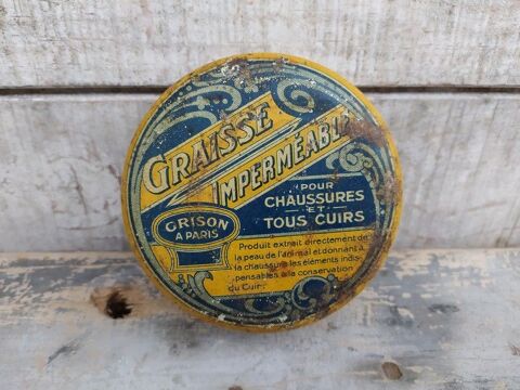 Ancienne Boite Publicitaire Graisse Grison Cirage Chaussure
25 Loches (37)