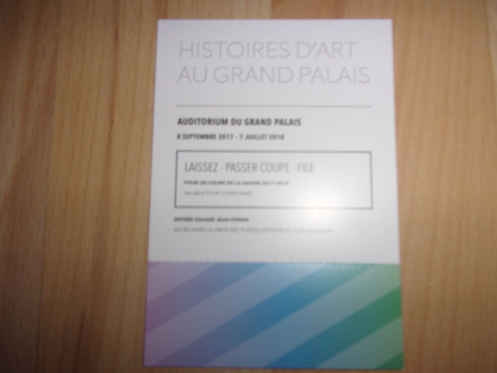 2 places:Cours d'histoire de l'art au Grand Palais Billetterie