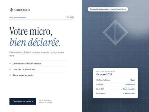 Comptable ind&eacute;pendant pour auto-entrepreneurs, &agrave; distance 0 75001 Paris