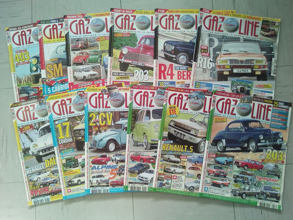  magazines revues voiture auto r&eacute;tro gazoline Livres et BD