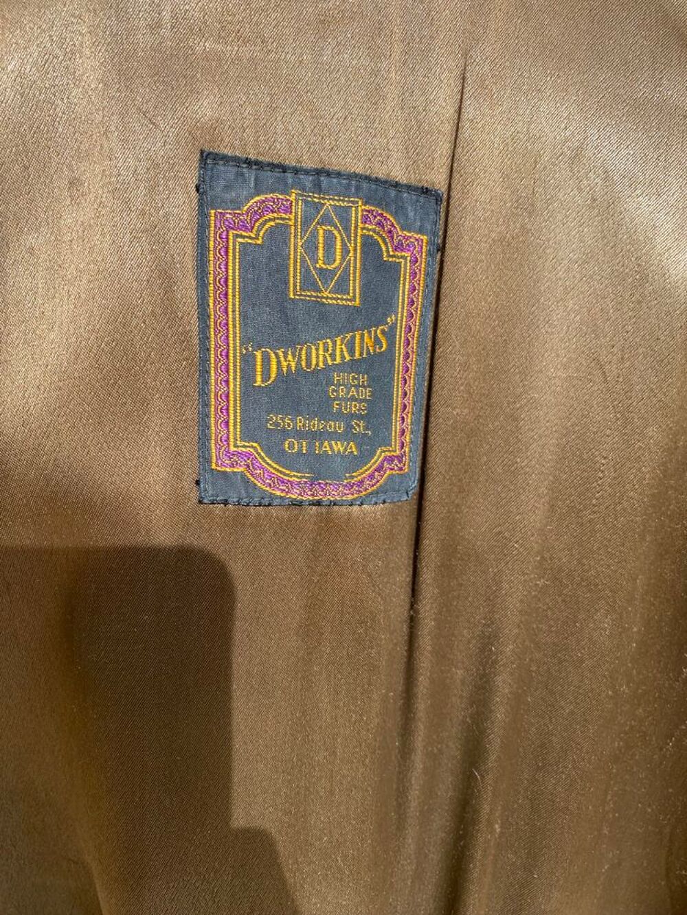  manteau de vison de marque DWORKINS / OTTAWA Vtements