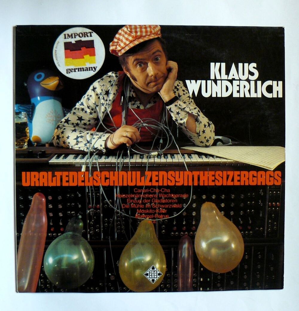 LP Klaus WUNDERLICH : Uraltedelschulzensynthesisergags CD et vinyles