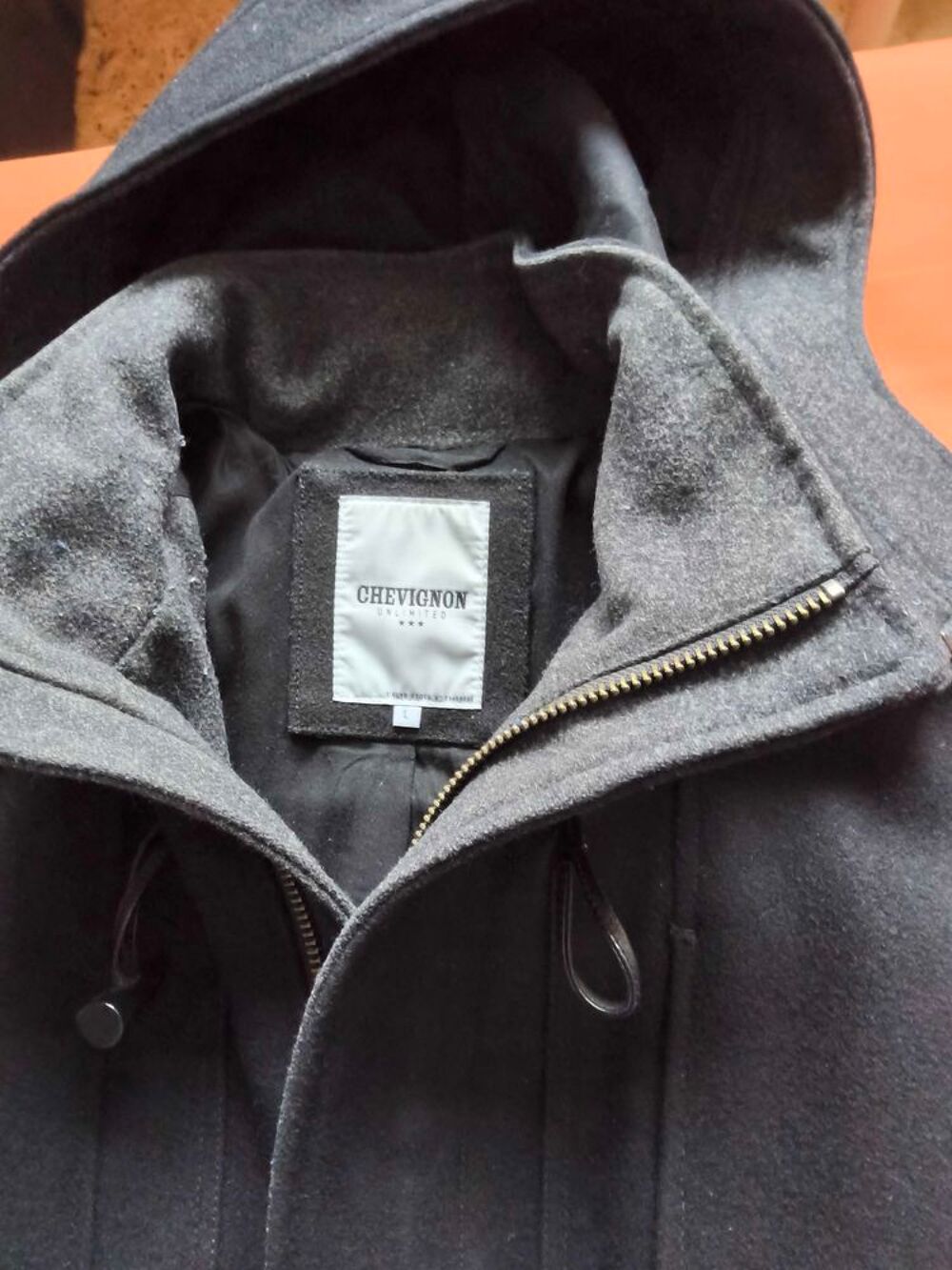 manteau chevignon noir Vêtements