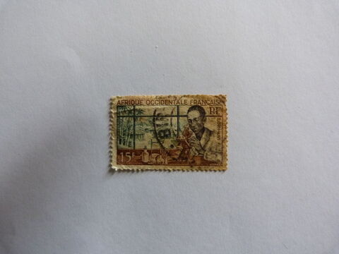 timbres d'Afrique Occidentale Française. 0 Pleslin-Trigavou (22)