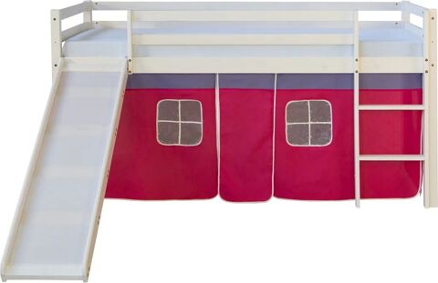 lit tobogan avec tour et rideaux 130 Remiencourt (80)