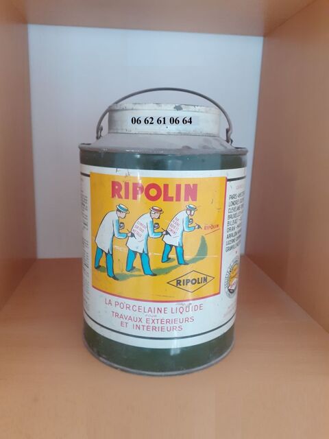 RIPOLIN ancien pot de peinture 90 Cagnes-sur-Mer (06)
