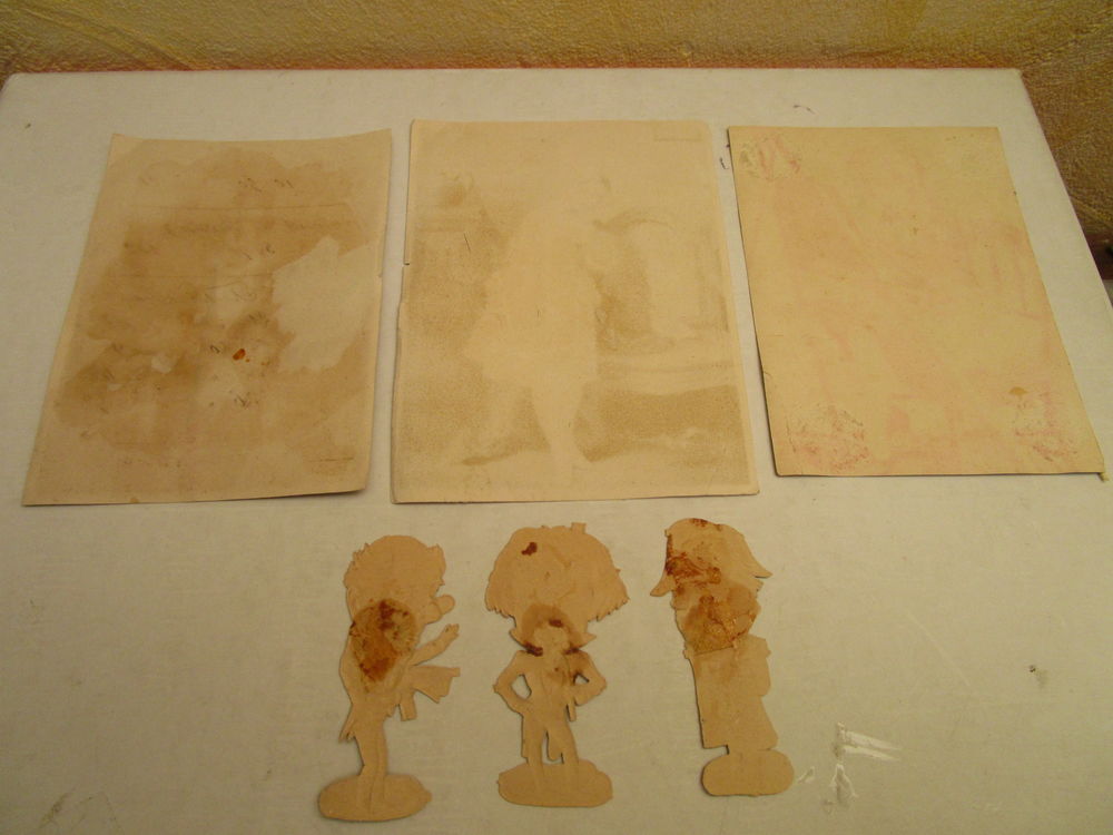 PETIT PERSONNAGE HISTORIQUE +REPRODUCTION TABLEAU PAPIER 