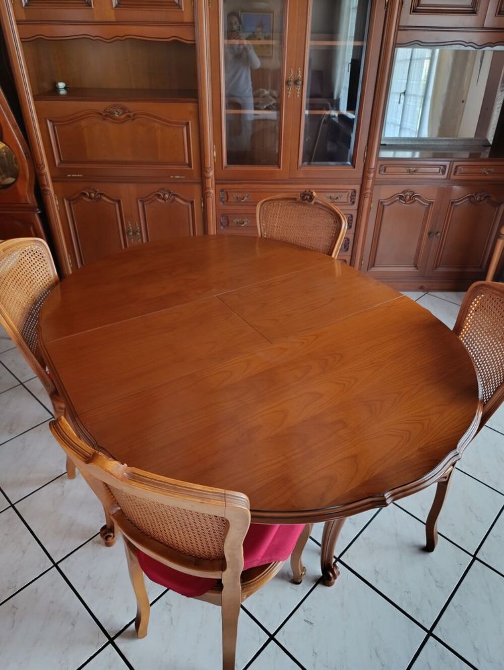 Table extensible en merisier + 4 chaises Meubles