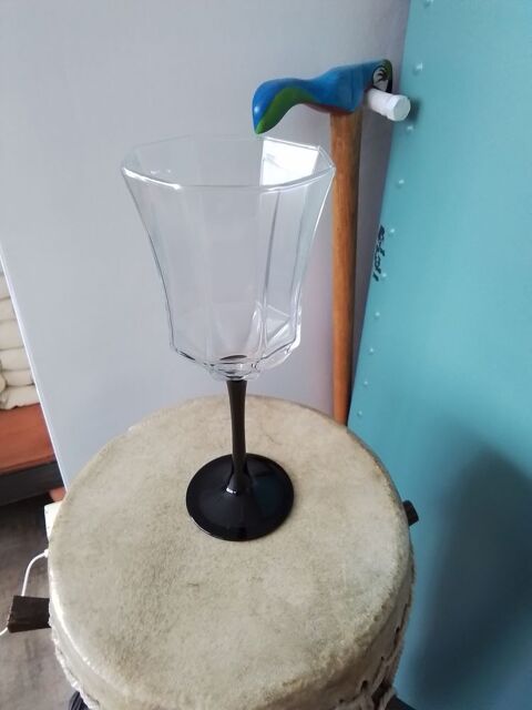 10 verres octogonal noir 6 Saint-Nazaire (44)