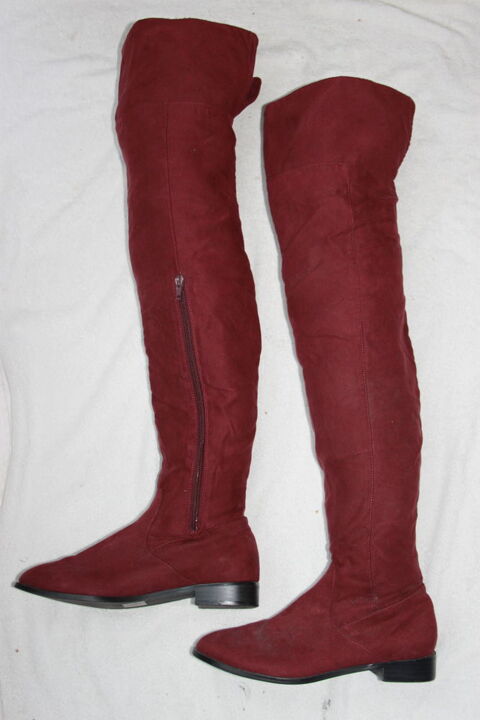 Botte cuissarde cuir daim 18 Montigny-Lencoup (77)