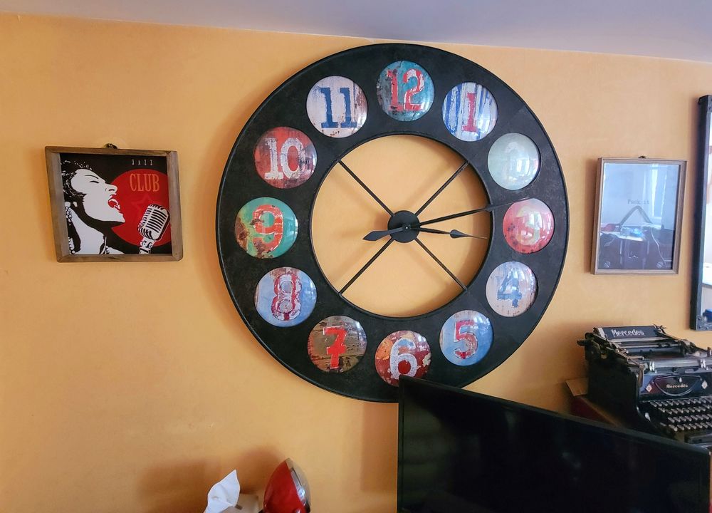 Horloge 120cm kare design Décoration