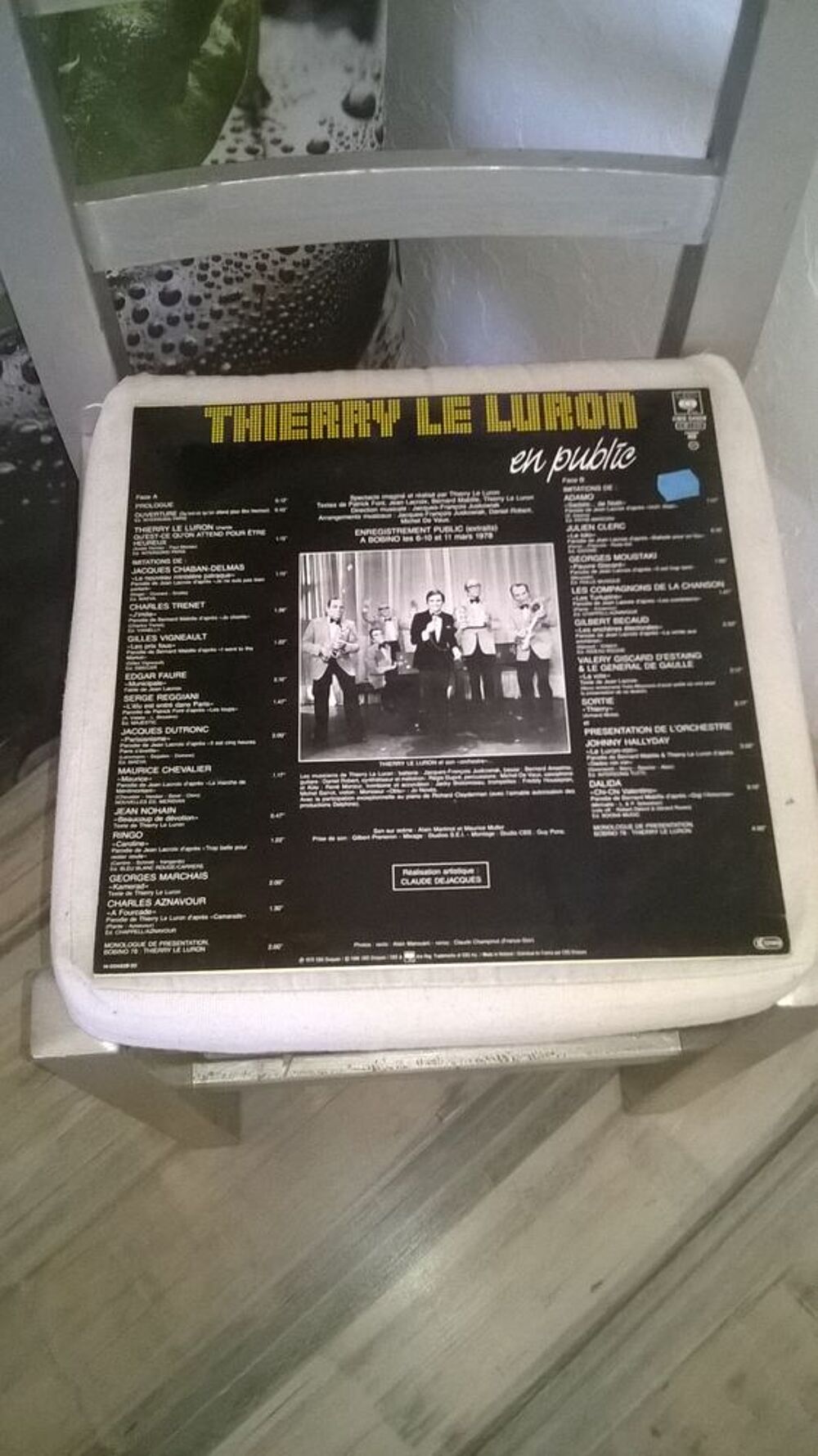 Vinyle Thierry Le Luron
En Public
1986
Excellent etat
Pr CD et vinyles