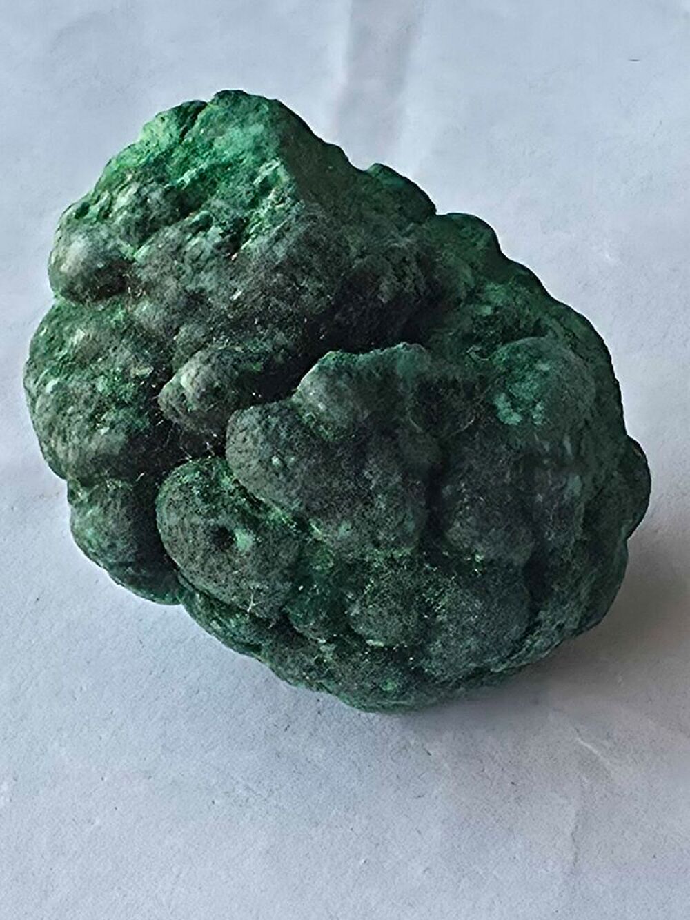 Min&eacute;ral Brut : Stalactite de Malachite Fibreuse Naturelle du Congo 