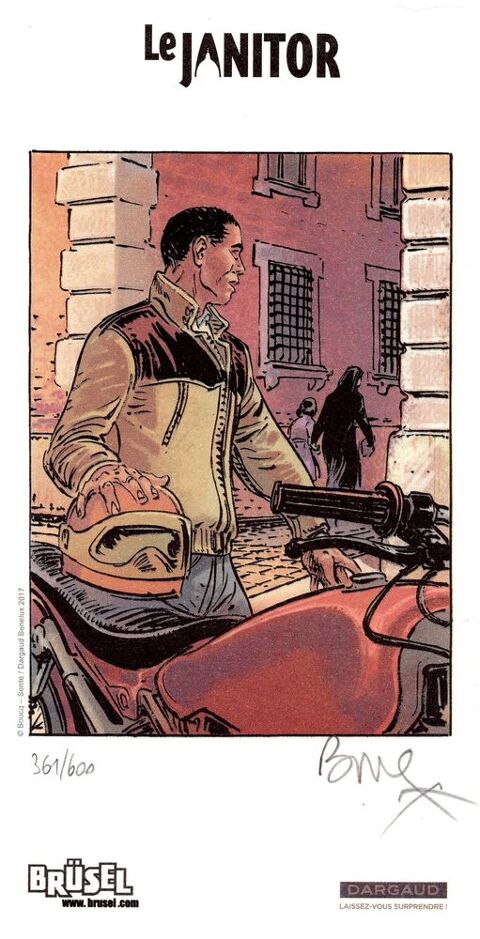 EX-LIBRIS  LE JANITOR  - Librairie BRSEL n&s - BOUCQ 6 Argenteuil (95)