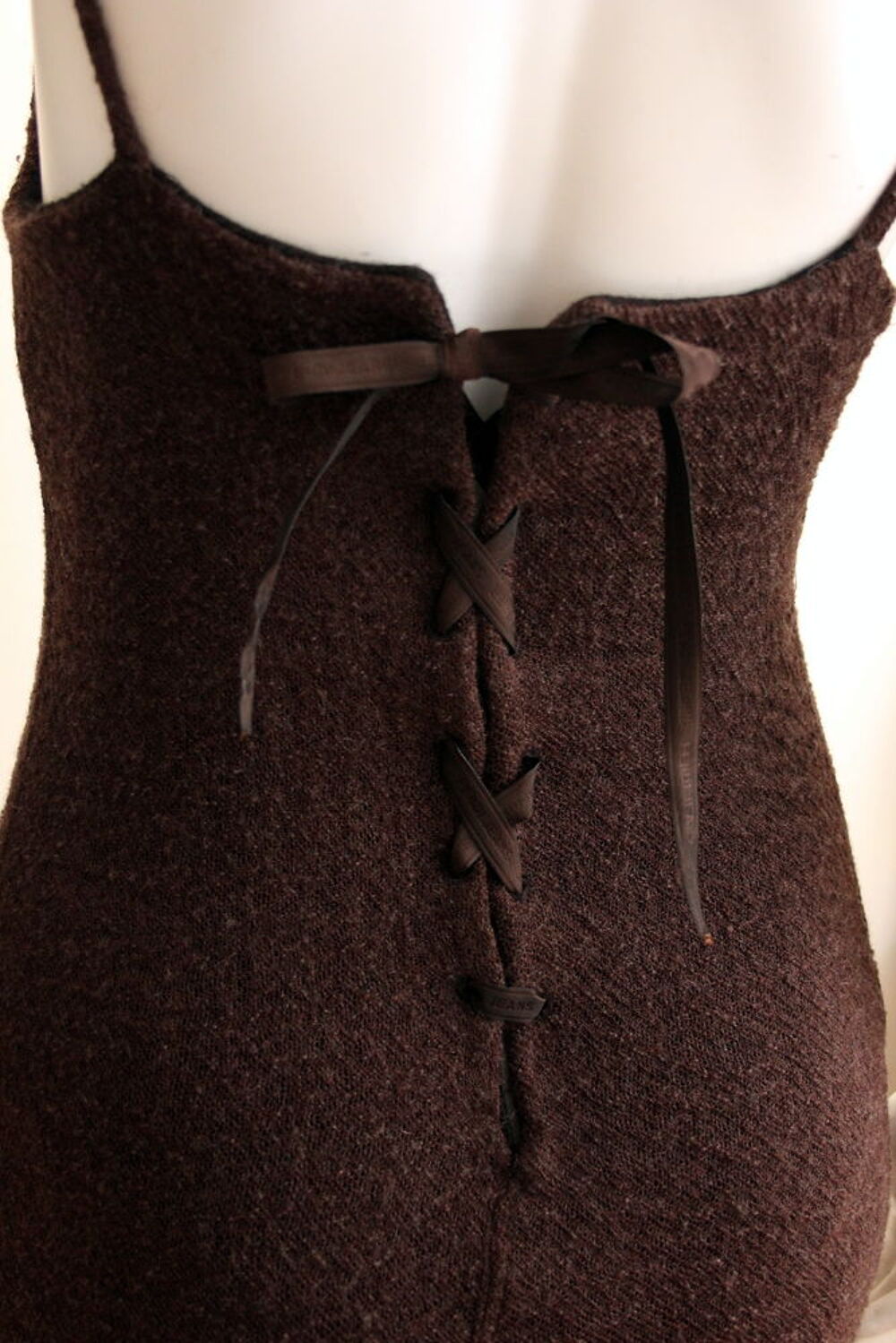 Robe maille dos lac&eacute; FENDI T.M Vêtements