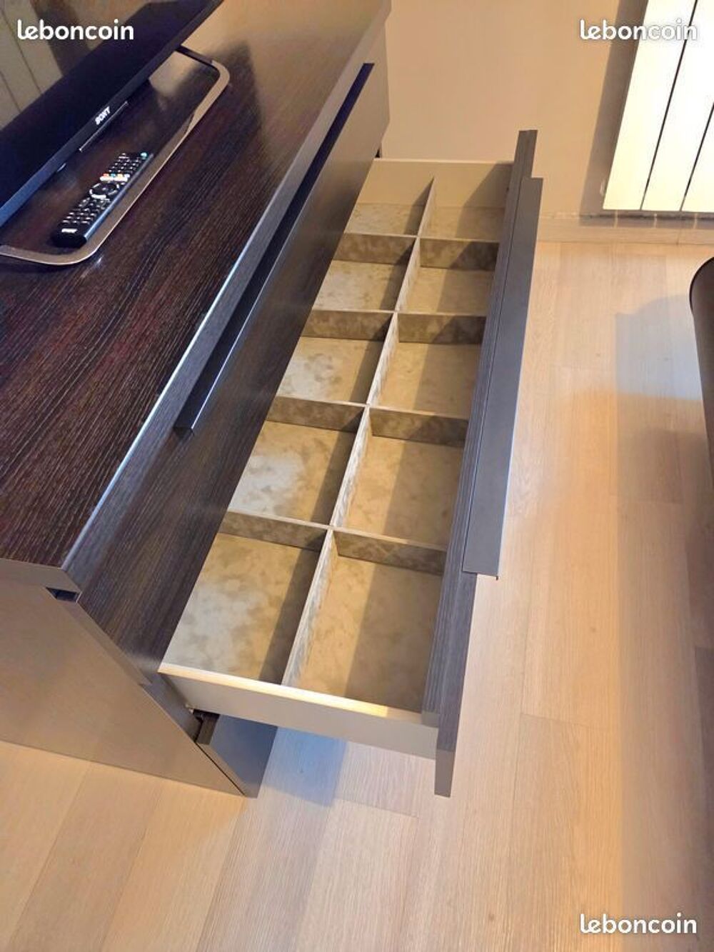 Chambre &agrave; coucher CELIO EBENE ? Lit 160x200 &amp; rangements, qu Meubles