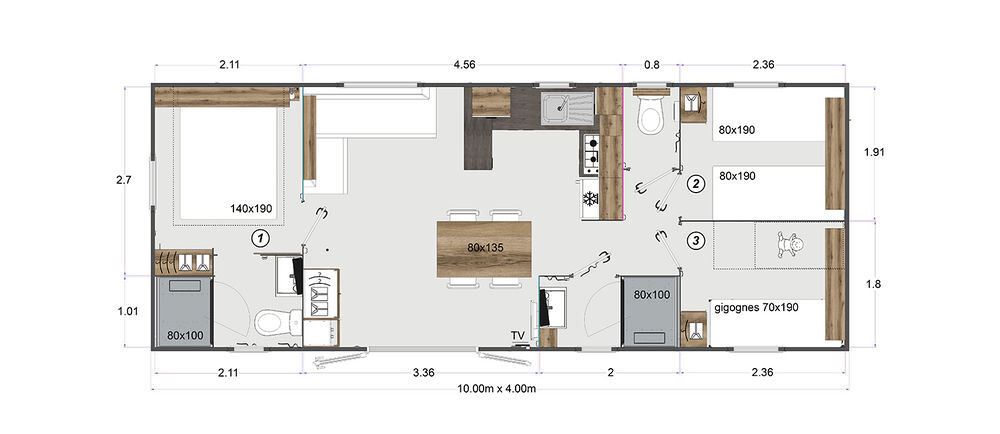 Vente Chalet 40m² + 18m² sur un PRL Ambon