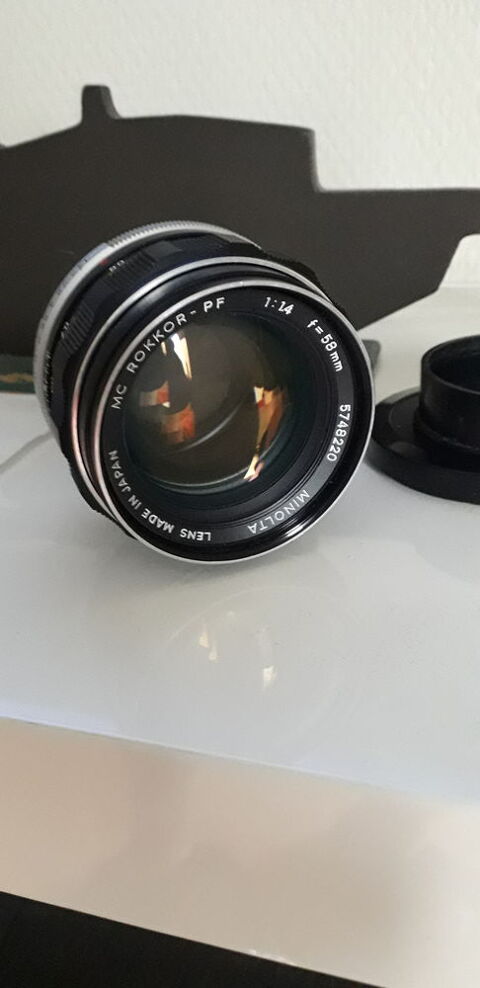 Objectif lens rokkor  1:14 f=58mm 75 Marseille 15 (13)