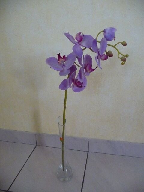 Orchide mauve artificielle 12 Celles-sur-Belle (79)