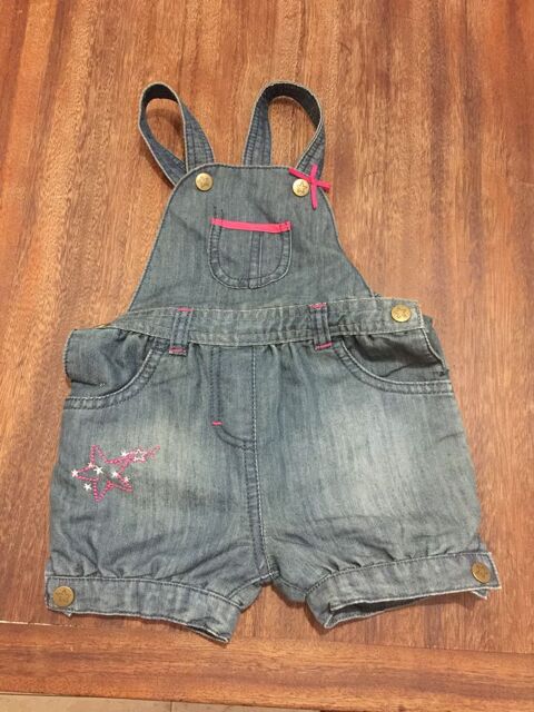Salopette short en jean enfant fille    Premaman 4 Saleilles (66)