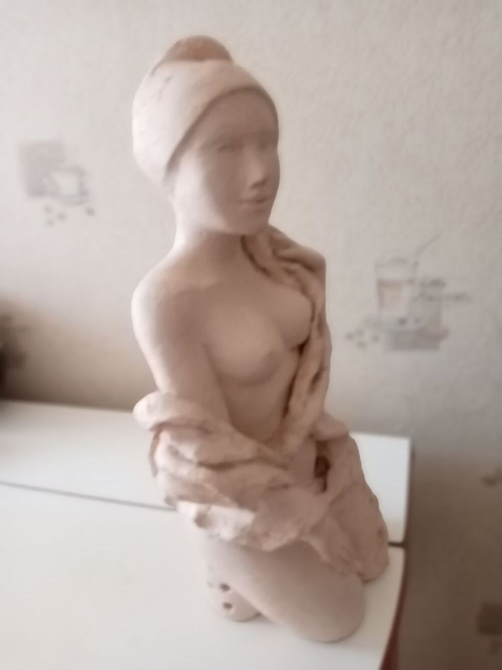 Statuette terre cuite Décoration