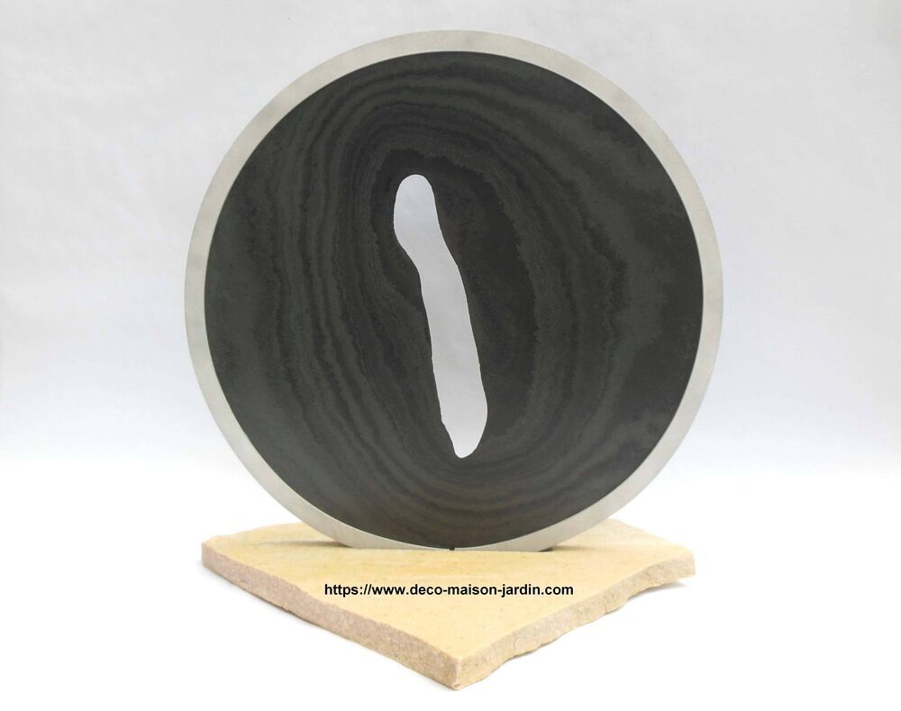 Sculpture en Ardoise, Quartzite et Aluminium - D&eacute;coration Décoration