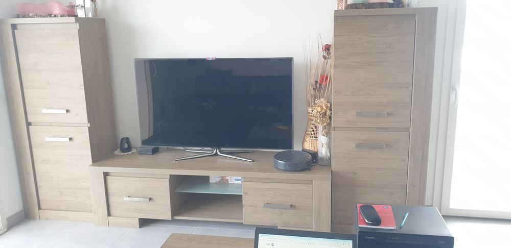 ENSEMBLE MEUBLE TV &amp; 2 COLONNES BUFFET Meubles