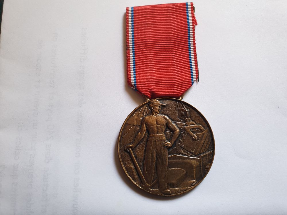 M&eacute;daille Syndicat des entrepreneurs de travaux publics 
