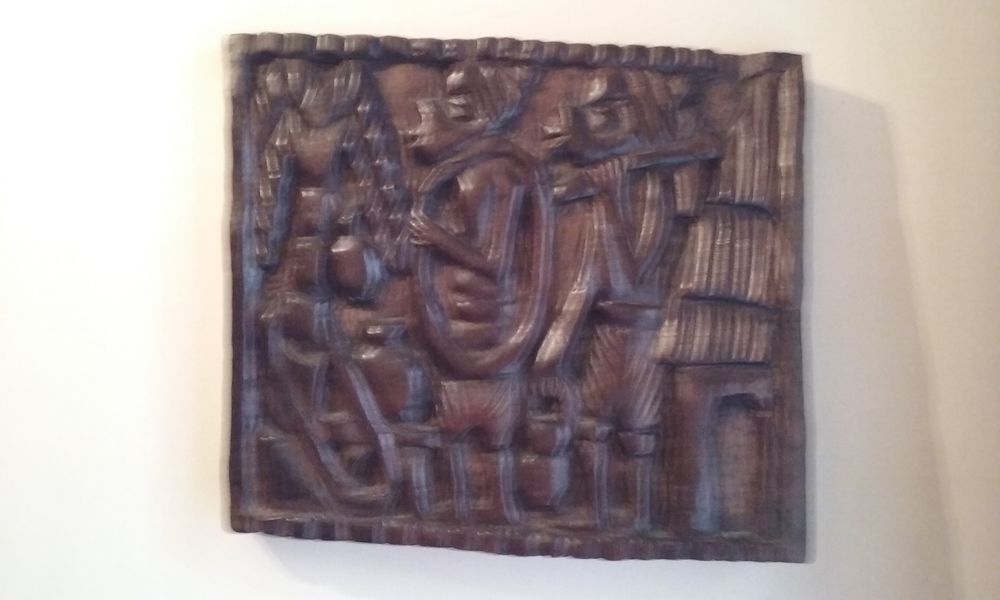 TABLEAU EN BOIS SCULPTE Décoration