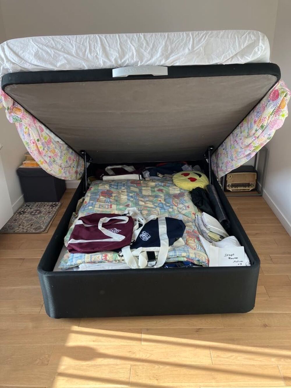 Lit coffre en 120 Compagnie du Lit - Mod&egrave;le Easybox Paris Meubles
