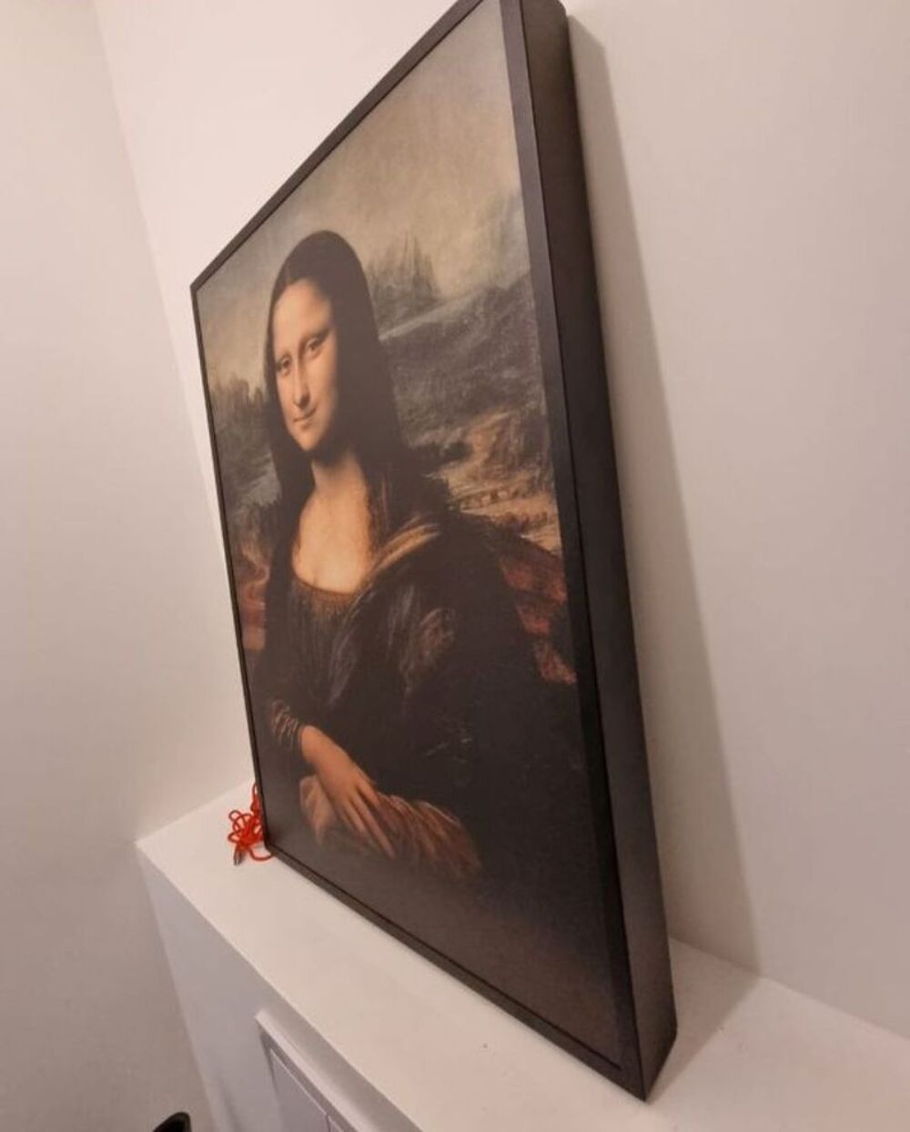 tableau r&eacute;tro &eacute;clairage /Mona Lisa / Virgil Abloh 