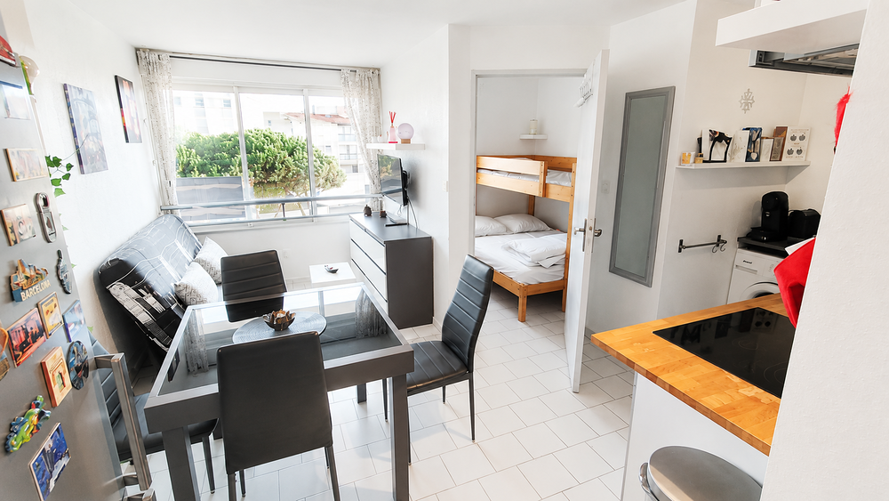 Vente Appartement LE CAP D'AGDE : Secteur des falaises proche plage de la Grande Conque: Appartement 2 pièces + loggia vitrée. Le cap d agde