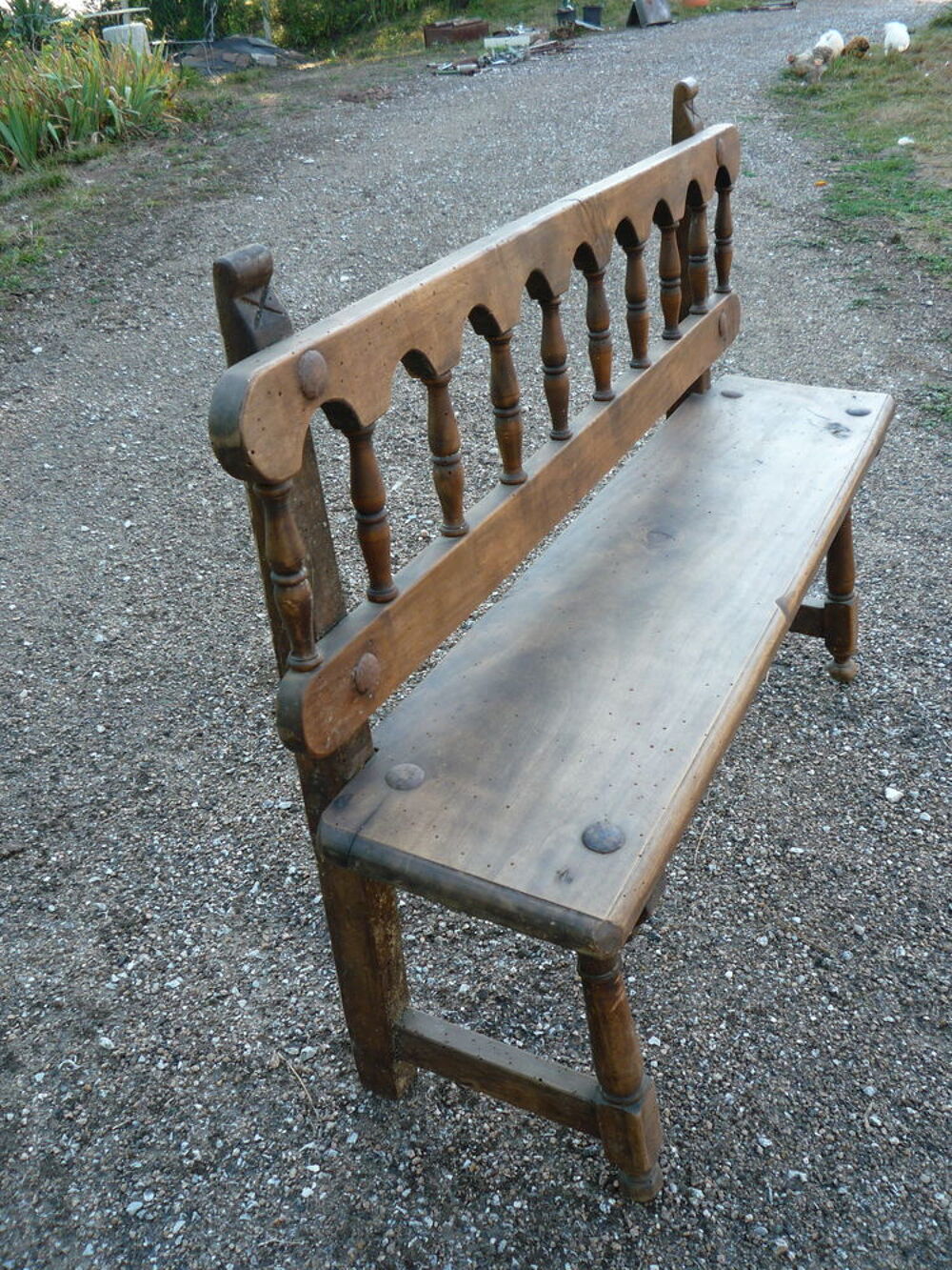 Banc n&eacute;o m&eacute;di&eacute;val/chapelle /cantou (G) Meubles