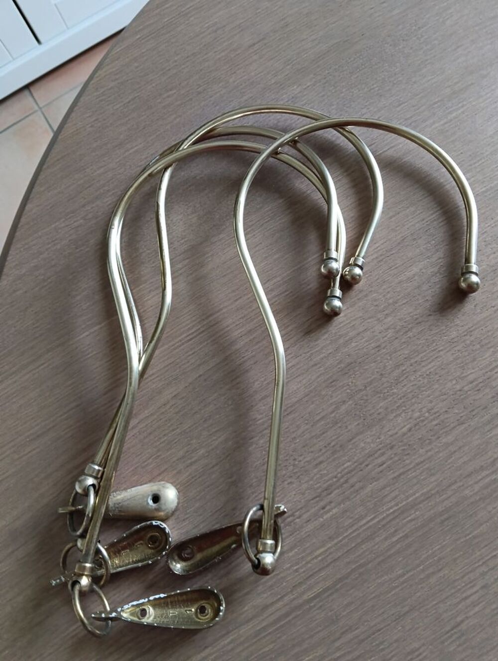 Quatre embrases en laiton pour rideaux Décoration
