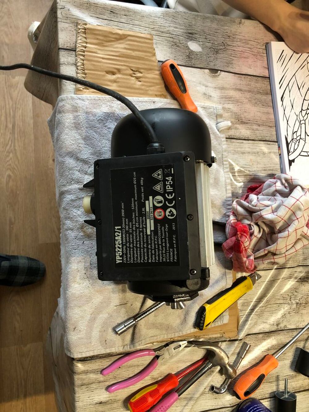 moteur &eacute;lectrique monophas&eacute; Bricolage