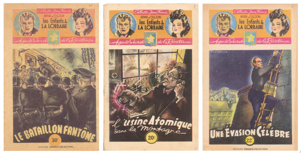 Livres de la Collection Jeune France - Illustrations de Bran Livres et BD
