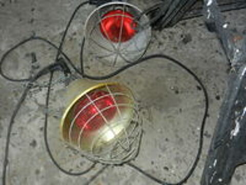   lot de lampes chauffantes et d un mire oeuf 