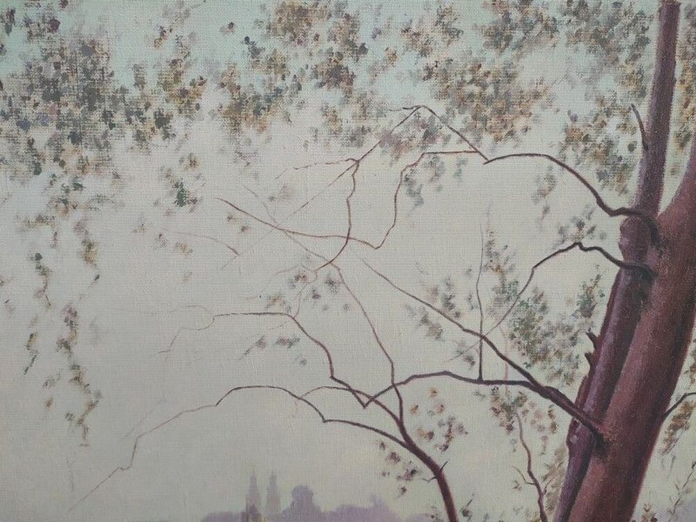 Tableau Tours La Loire Andr&eacute; Jacquet Peintre Tourangeau Décoration