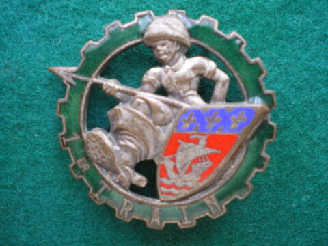 Insigne du Train - 1° Régiment du Train. 12 Caen (14)