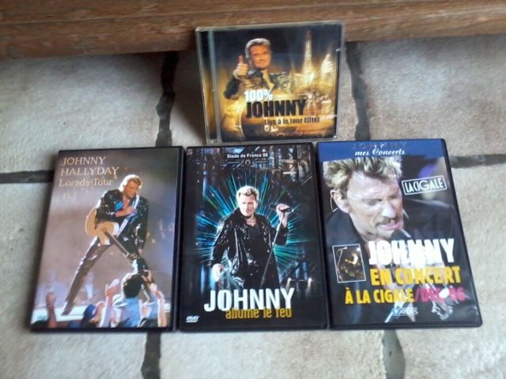 SUPER LOT JOHNNY HALLYDAY CD + DVD DIVERS 