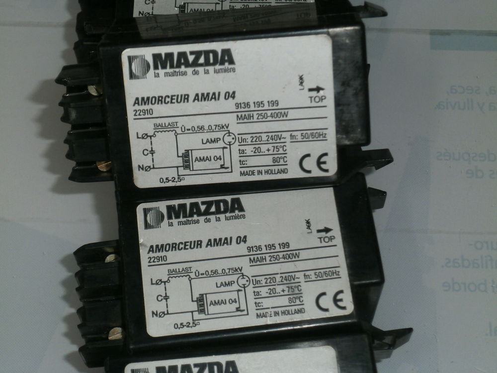 amorceur mazda pour lampe industriel Bricolage