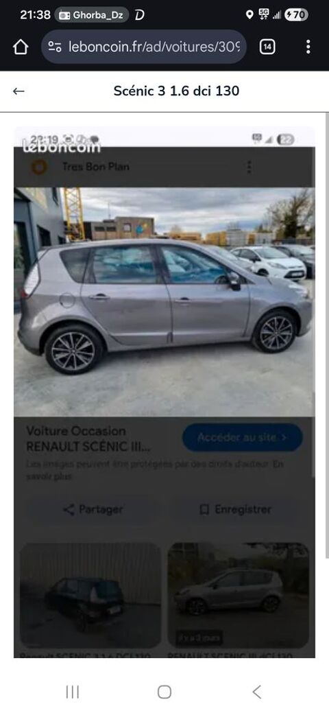 Renault Scénic III Scenic dCi 130 Energy eco2 Initiale 2013 occasion Flins-sur-Seine 78410
