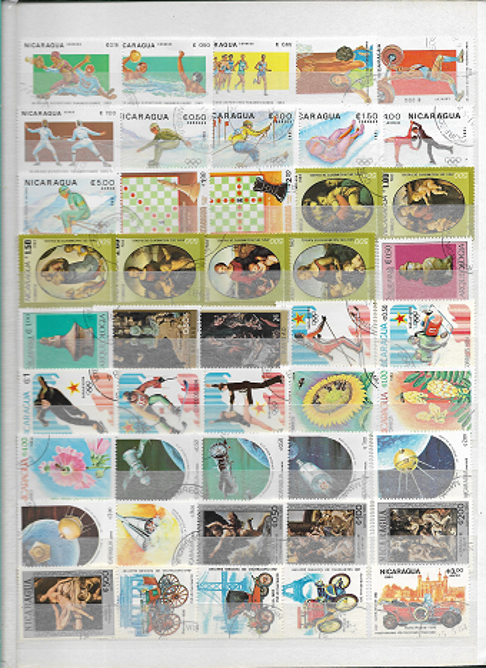 LOT DE 220 TIMBRES DU NICARAGUA 