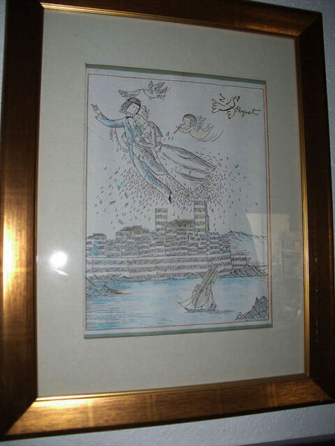 Estampe signe de RAYMOND PEYNET  1 Antibes (06)