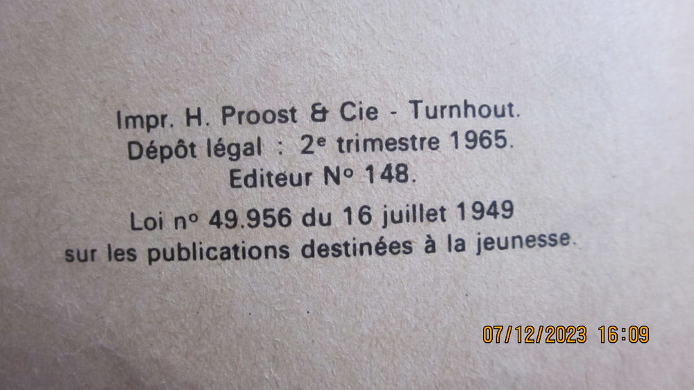 BD SPAGHETTI A VENISE DE DINO ATTANASIO DE 1965 TINTIN 
Livres et BD