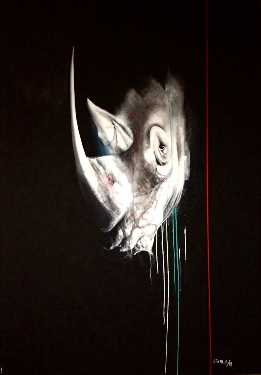 tableau rhinoc&eacute;ros Décoration