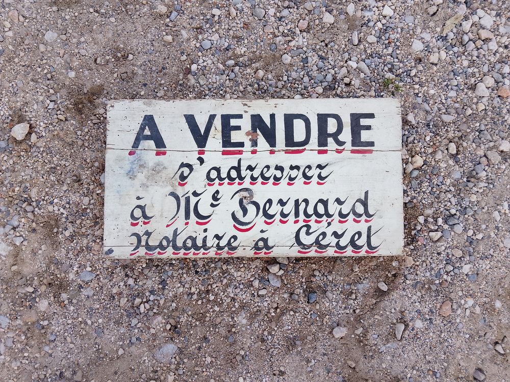 Panneau bois ancien immobilier notaire ceret Bricolage