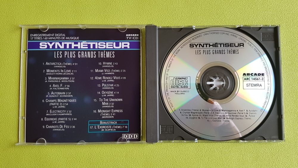 SYNTH&Eacute;TISEUR CD et vinyles