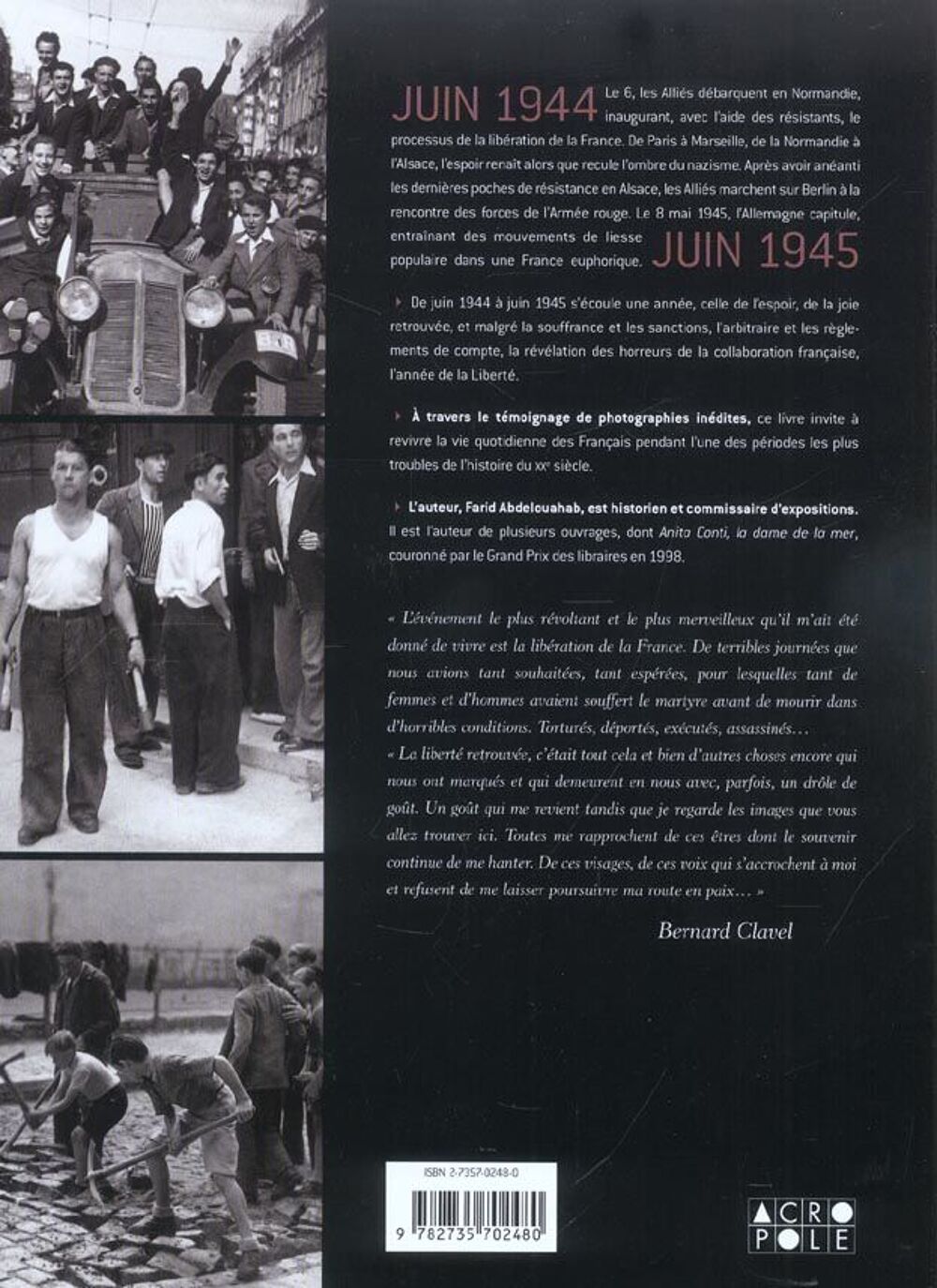 L'annee de la liberte, juin 1944-juin 1945 Livres et BD